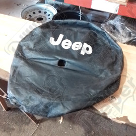 Occasion : Housse de roue de secours Jeep origine avec trou caméra pour Jeep Wrangler JL