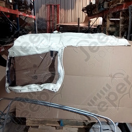 N.O.S. : Bâche capotage avec fixation partielle (marque Kayline) couleur blanche Suzuki Samurai pour Jeep divers