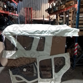 N.O.S. : Bâche capotage sans fixation (marque Bestop) couleur blanche pour Jeep CJ6