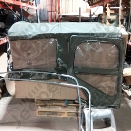 N.O.S. : Bâche capotage de remplacement avec fixation partielle (marque Kayline) couleur verte pour Jeep MB, M201