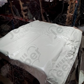 N.O.S. : Bâche capotage de remplacement avec fixation partielle (marque Bestop) couleur blanche pour Jeep MB, M201