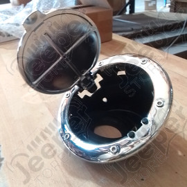 Occasion : Trappe à carburant plastique chromée pour Jeep Wrangler JK