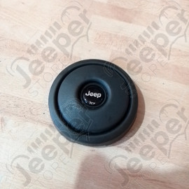 Occasion : Bouton klaxon centre de volant gris pour Jeep CJ7, CJ8, YJ, MJ, XJ
