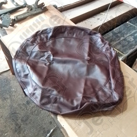 Occasion : Housse en simili cuir bordeaux pour roue de secours pour Jeep Cherokee XJ