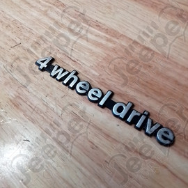 Occasion : Emblème logo "4 wheel drive" pour Jeep WSJ, SWSJ, XJ