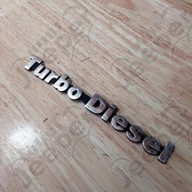 Occasion : Emblème logo "Turbo Diesel" pour Jeep XJ, ZJ, ZG