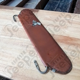 Occasion : Pare soleil avant en cuir marron pour Jeep CJ5, CJ7, YJ