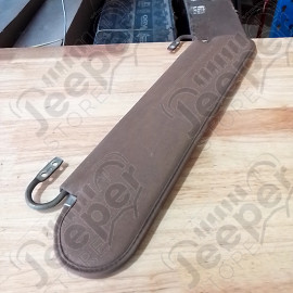 Occasion : Pare soleil avant en tissu marron pour Jeep CJ5, CJ7, YJ
