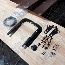 Occasion : Kit de montage de cornières arrière avec coin baie de pare brise pour bâche Bestop pour Jeep YJ, TJ, JK