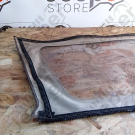 Occasion : Fenêtre droite marron pour bache Kayline pour Jeep CJ7, YJ