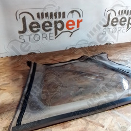 Occasion : Fenêtre plastique gauche pour bâche marron pour Jeep CJ7, YJ, TJ