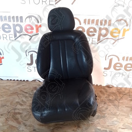 Occasion : Siège avant gauche en cuir noir réglable électriquement (sans socle) pour Jeep Grand Cherokee ZJ, ZG