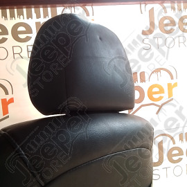 Occasion : Siège avant gauche en cuir noir réglable électriquement (sans socle) pour Jeep Grand Cherokee ZJ, ZG