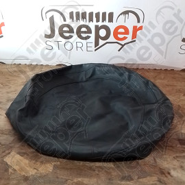 Occasion : Housse de roue de secours en cuir gris d'origine pour Jeep Cherokee XJ