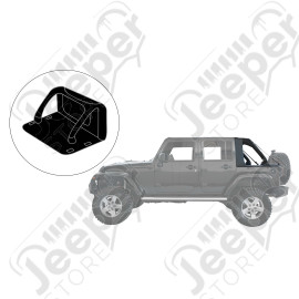 Partie 2/2 CARGO - Bâche JK Cargo Windows U4 SUNTOP, couleur Black Diamond, pour Wrangler JK 4 portes