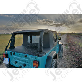 Bâche CARGO TOP (Partie 2/2) Windows SUNTOP - Couleur : Black Diamond - Jeep Wrangler TJ - TJCTBK2