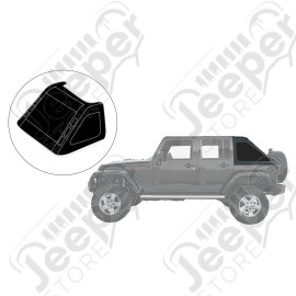 Partie 2/2 FASTBACK - Bâche JK Fastback Windows U4 SUNTOP, couleur Black Diamond, pour Wrangler JK 4 portes