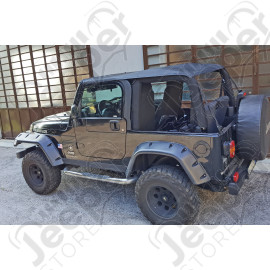 Bâche Top SUNTOP (Partie 1/2) - couleur Black Diamond - Jeep Wrangler TJ - TJTTBK2