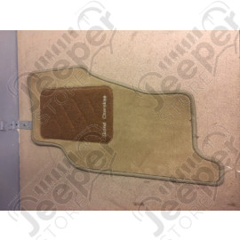 Occasion : Tapis avant conducteur Jeep d'origine couleur beige et marron pour Grand Cherokee