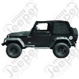 Bâche Suntop Fastback Top U2 - Couleur: noir (Black Diamond) - Jeep Wrangler TJ