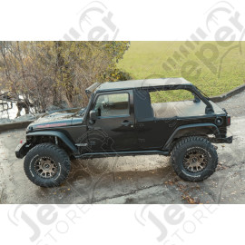 Bâche TRUCKTOP - Kit SUNTOP - Couleur : Black Diamond - Wrangler JK 2 et 4 portes - JKTUKBK / JKTKBK4 / ST-JKTKBK4