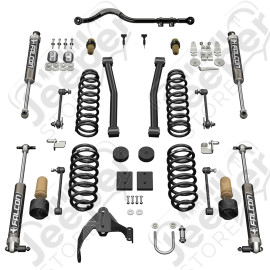 Kit réhausse +2.5" (+6.35cm) Teraflex Sport ST2 avec amortisseurs Falcon 2.1 Monotube Jeep Wrangler JK