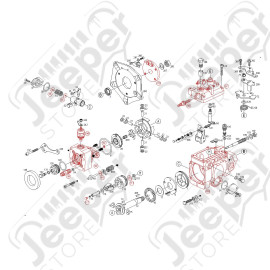 Kit pochette de joints pour pompe à injection Bosch VE pour 2.1L TD Jeep Cherokee XJ