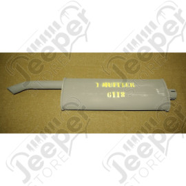 Tube d'échappement avec silencieux pour Jeep MB et CJ2A