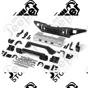 Pare chocs avant en aluminium RIVAL Long (Complet) - Jeep Wrangler JL - 1540.39RI-C-JL / RIV-2D.2701.2-NL / 2D.2701.2-NL / RI2D.2701.2-NL / RIV2D.2701.2-NL / RI2D.2701.3-NL