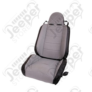 Siège Racing XHD Offroad couleur gris pour Jeep CJ7, CJ8, Wrangler YJ, TJ