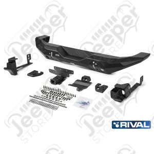 Pare chocs arrière en aluminium complet RIVAL - Jeep Wrangler JL - 1540.34RARAL / RI2D.2723.1-NL / 2D.2723.1-NL / RI2D.2723.2-NL