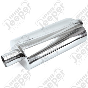 Silencieux d'échappement universel, acier/inox, diam: 2.25"