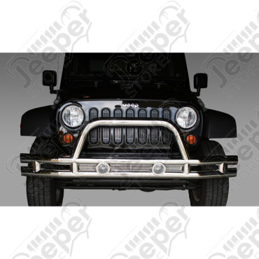 Pare chocs avant tubulaire acier / inox Jeep Wrangler JK