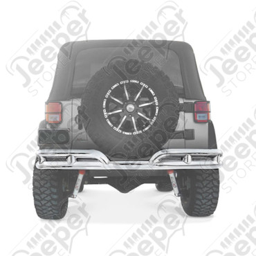 Pare chocs arrière tubulaire acier inox Jeep Wrangler JK
