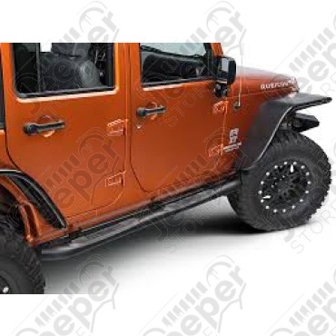 Kit marchepieds tubulaire noir anti-dérapant - Wrangler JK Unlimited (4 portes) - 11591.06