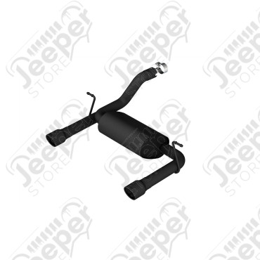 Silencieux BORLA avec double tube de sortie (Noir) pour 2.0L, 3.6L V6, 4xe - Jeep Wrangler JL - 11955CB