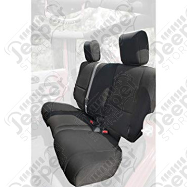 Kit de housses de banquette arrière noir en néoprène Jeep Wrangler JK Unlimited (4 portes) 