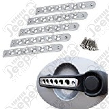 Kit enjoliveurs de portes en aluminium Jeep Wrangler JK Unlimited (4 portes) 