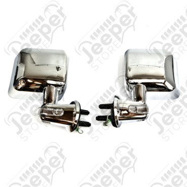 Kit de rétroviseurs chromé Jeep Wrangler JK 