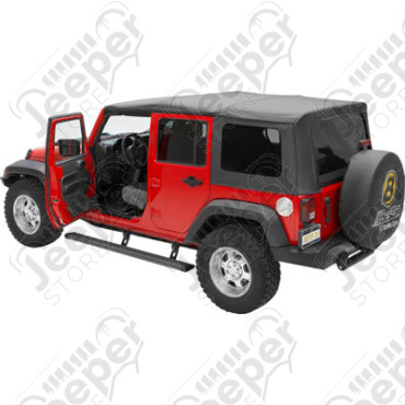 Kit marchepied électrique avec plateau - Jeep Wrangler JK Unlimited (4 portes) - 1534.27 / 75122-15 / 75652-15 / 7565215 / TM6124101 / AGGJWJK4ESS
