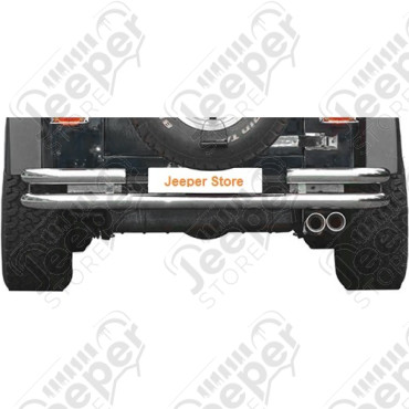Pare Chocs arrière double tube inox ''California'' Jeep Wrangler TJ