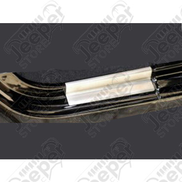 Kit de 2 protections de seuils de portes arrière en acier inox pour Jeep Wrangler JK Unlimited