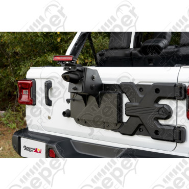 Support de roue de secours renforcé pour pneu jusqu'à 40" pour Jeep Wrangler JL