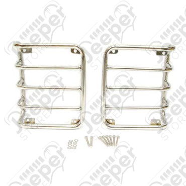 Protections de feu arrière acier inox Jeep Wrangler JK