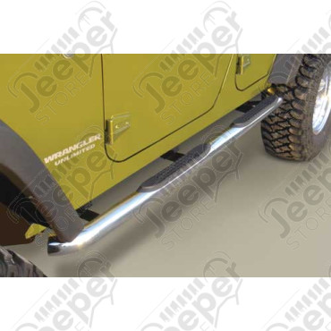 Kit marchepieds acier inox avec anti dérapant - Jeep Wrangler JK Unlimited (4 portes) - AS-NB-3005 / 11593.06
