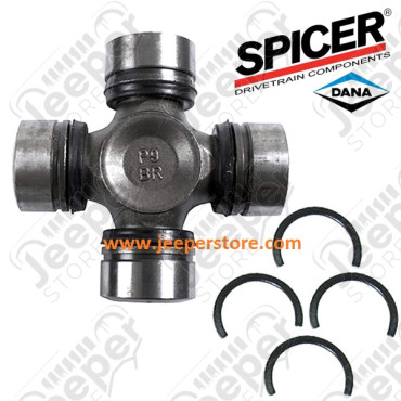 Croisillon demi arbre de roue renforcé (marque: Spicer) sans ABS - 8126637SP - Jeep CJ, Wrangler YJ, Wrangler TJ, Cherokee XJ 