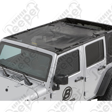 Bikini Safari couleur: Black Mesh Jeep Wrangler JK Unlimited (4 portes)