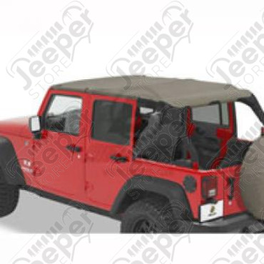 Bikini header version Safari - Couleur : Khaki Diamond - Jeep Wrangler JK Unlimited 4 portes