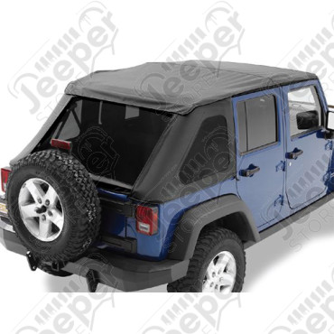 Bache complète "Trektop NX" - Couleur : Black - Wrangler JK Unlimited (4 portes) - 56853-35