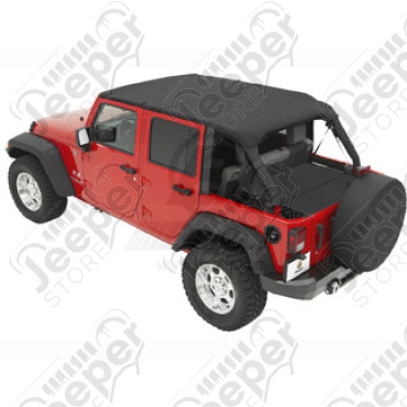 Bikini Header version Safari - Couleur : Black Diamond - Jeep Wrangler JK Unlimited 4 portes - 81526-35